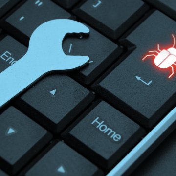 wrench on computer keyboard virus key utility software system keeper